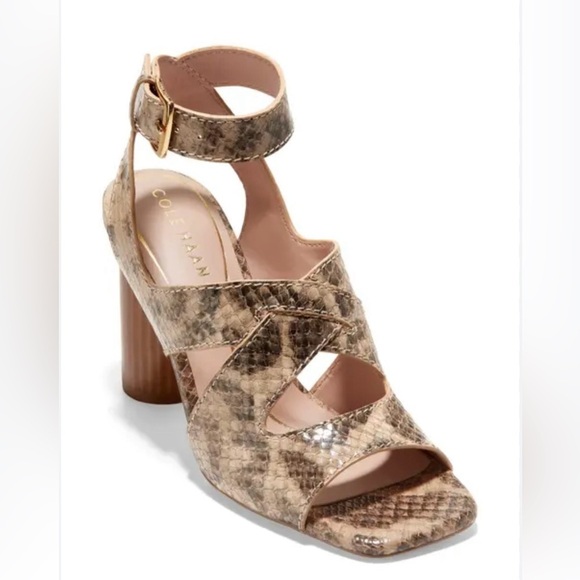 Cole Haan Shoes - Cole Haan Women's Reina City Sandals - Snake Printed Leather - size 6.5